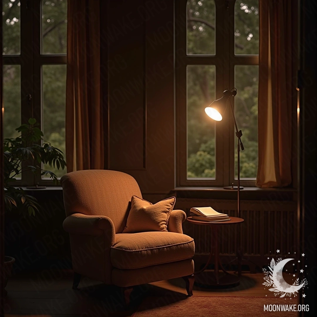 Books on dream psychology in a cozy atmosphere